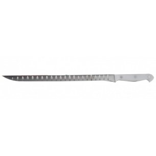 Cuchillo Jamonero Flexible albeolado rojo Inox 300 mm